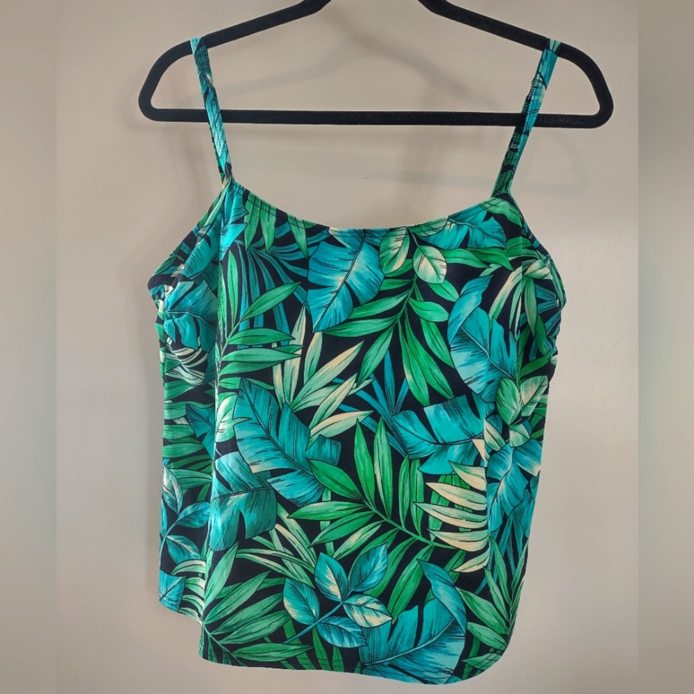 Silhouette Solution Swim Top W18 Green Tropical